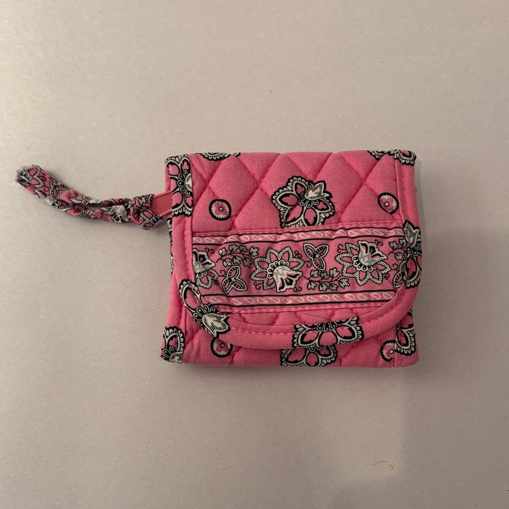 Vera Bradley Pink Quilted Floral Wallet
